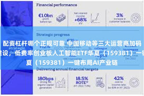 配资杠杆哪个正规可靠 中国移动等三大运营商加码人工智能算力建设，低费率创业板人工智能ETF华夏（159381）一键布局AI产业链